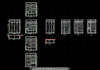 衣柜设计cad图下载,衣柜cad素材下载